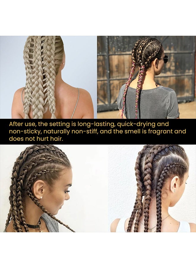 إيلهو معجون شعر الضفائر، جل ترطيب، جل مقاوم لتساقط الشعر يدوم طويلًا لتصفيف الشعر المضفر، كريم تصفيف شعر سريع الجفاف وغير لاصق، شمع تصفيف آمن ولطيف لتصفيف وتحديد الشعر، 50 جم - Image 4